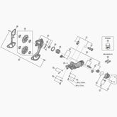 Shimano Rd-M9100 Bracket Axle Unit Spares & Accessories